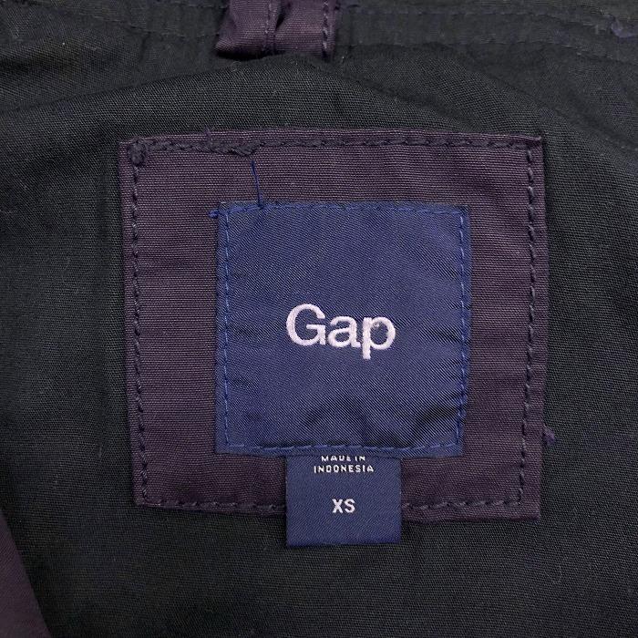 ギャップ GAP ジャケット ブルゾン パーカー ボタン×ジップ留め 裏地付き 無地 ハイネックフード 長袖 ポリ×綿 XS パープル 紫 メンズ｜undo-rowa｜03