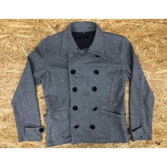 レイジブルー RAGEBLUE ジャケット 一部ドット柄の裏地付き 無地 ボタン留め 長袖 M グレー 灰色 メンズ | RAGEBLUE