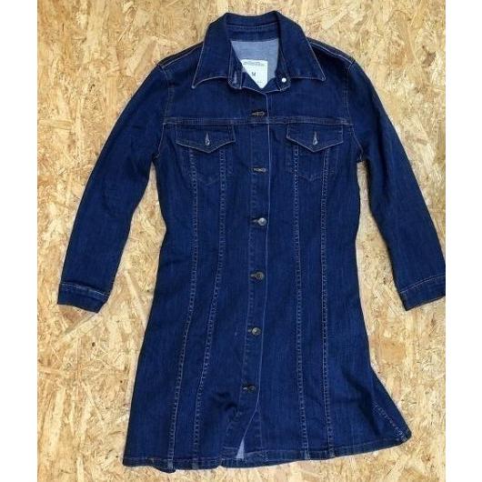 Zara Woman ザラウーマン Mサイズ レディース ロング丈 デニムジャケット 両胸ポケット 半端袖 ワンピース ブルー 青 Bl Undo Rowa ヤフー店 通販 Yahoo ショッピング