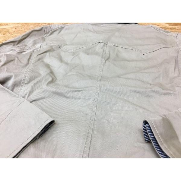 KLEIN PLUS HOMME クランプリュス オム 綿×ポリウレタン ラウンドカラー センターベント 長袖 ジャケット サイズ48 グレージュ系 メンズ | KLEIN PLUS | 02