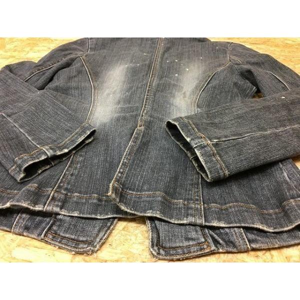 MORGAN（モルガン） サイズ36 レディース デニムジャケット USED加工