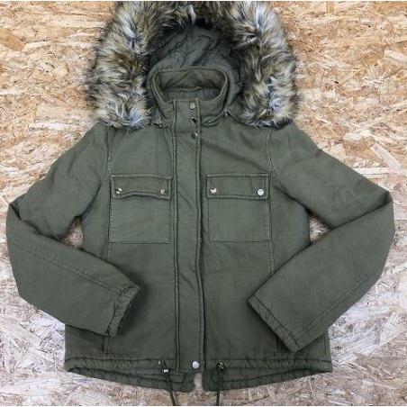 Trf Trafaluc Zara ザラ Xsサイズ レディース ジャケット 中綿入り キルティング裏地 若干厚手 フード ファー脱着可 長袖 カーキ Bl Undo Rowa ヤフー店 通販 Yahoo ショッピング