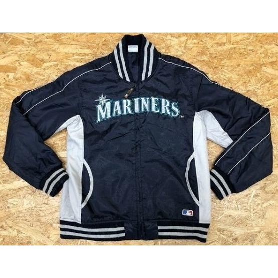 マリナーズ スタジャン MLB Majestic ネイビー 長袖 ジャケット