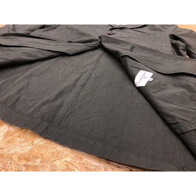 ビギン PLACE PLAN TO BEGIN TOKYO テーラードジャケット ストライプ 長袖 綿100% M カーキ メンズ |  | 01