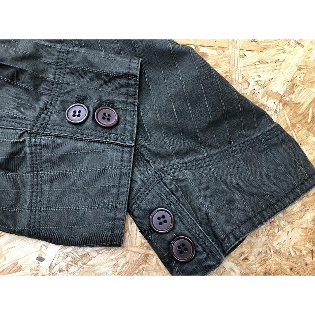 ビギン PLACE PLAN TO BEGIN TOKYO テーラードジャケット ストライプ 長袖 綿100% M カーキ メンズ |  | 06