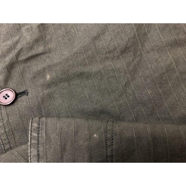 ビギン PLACE PLAN TO BEGIN TOKYO テーラードジャケット ストライプ 長袖 綿100% M カーキ メンズ |  | 08