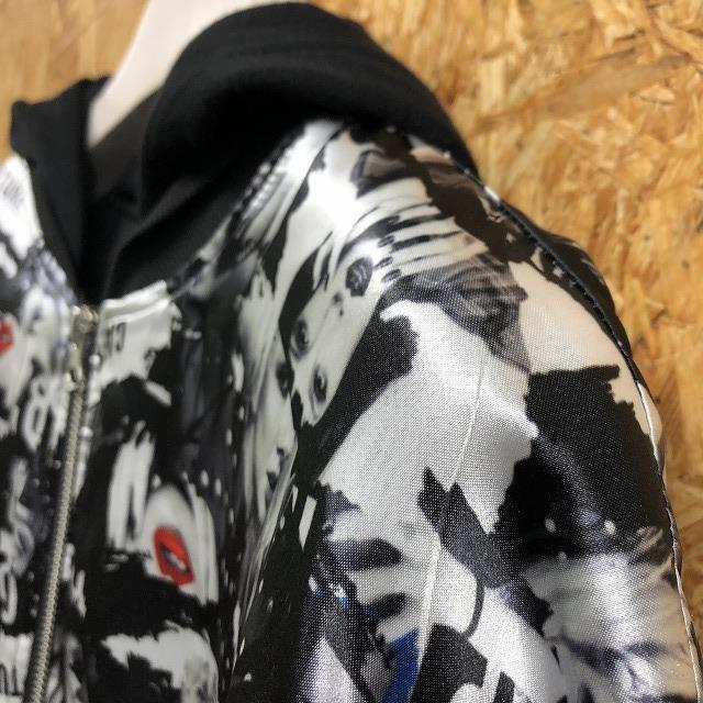 キャプチャー Capture ブルゾン 中綿入り フードジャケット 全面フォトプリント ジップ 長袖 ポリ100% L ブラックなど レディース |  | 03