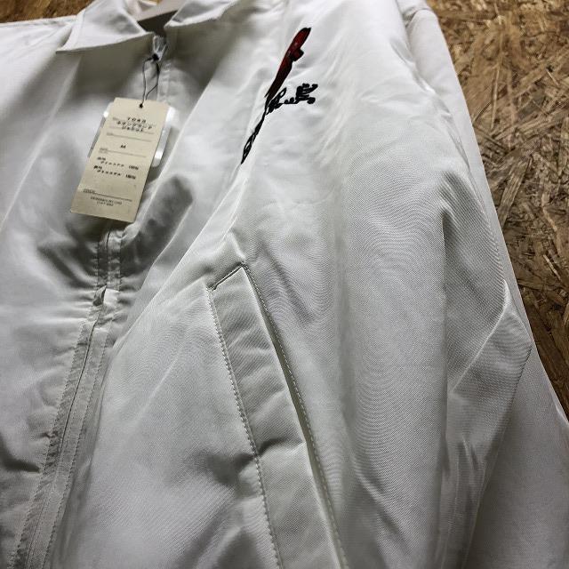 COMPOSITION Mサイズ メンズ ブルゾン ジャケット 『日間賀島』 タコ 刺繍 長袖 裏地付き フルジップ ポリエステル100% ホワイト 白 |  | 04