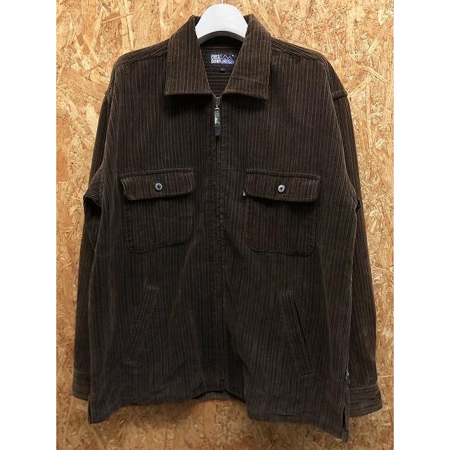 First Down ファーストダウン Lサイズ メンズ コーデュロイジャケット フルジップ 両胸ポケット ステンカラー 長袖 綿100 ダーク ブラウン Bl Undo Rowa ヤフー店 通販 Yahoo ショッピング