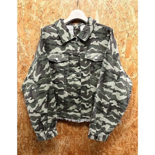 CIAOPANIC（チャオパニック） 薄手 迷彩柄トラッカージャケット