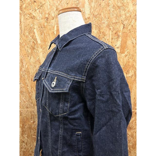 ユニクロ UNIQLO デニムジャケット トラッカージャケット ボタン留め ストレッチ 長袖 無地 綿×ポリウレタン L ネイビー 紺 レディース | ユニクロ | 01