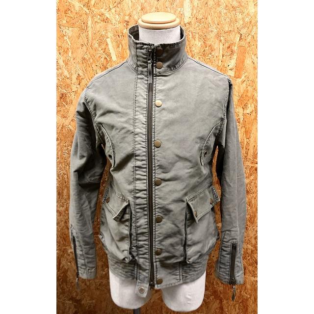 ARMEE RELAX INC. - 2 メンズ ミリタリージャケット 無地 ダブルジップ×ドットボタン 長袖 袖にジップ 綿100% グレーグリーン・カーキ系 | 