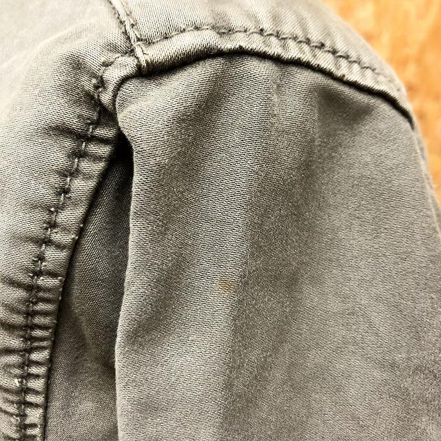 ARMEE RELAX INC. - 2 メンズ ミリタリージャケット 無地 ダブルジップ×ドットボタン 長袖 袖にジップ 綿100% グレーグリーン・カーキ系 |  | 02