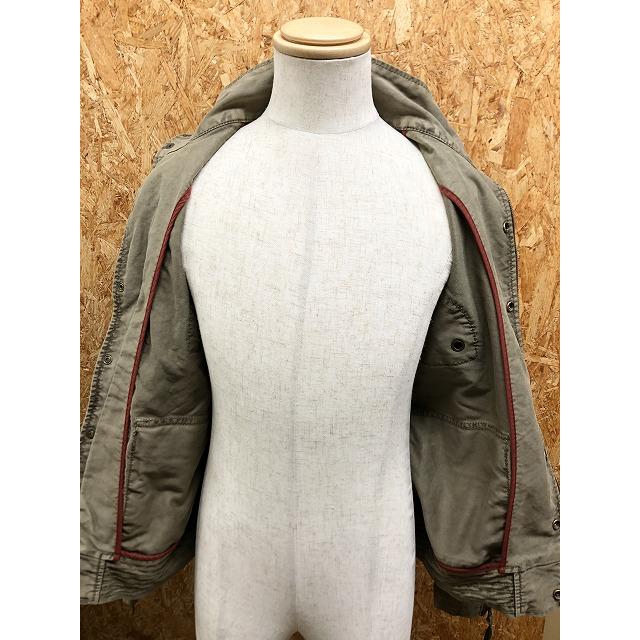 ARMEE RELAX INC. - 2 メンズ ミリタリージャケット 無地 ダブルジップ×ドットボタン 長袖 袖にジップ 綿100% グレーグリーン・カーキ系 |  | 05