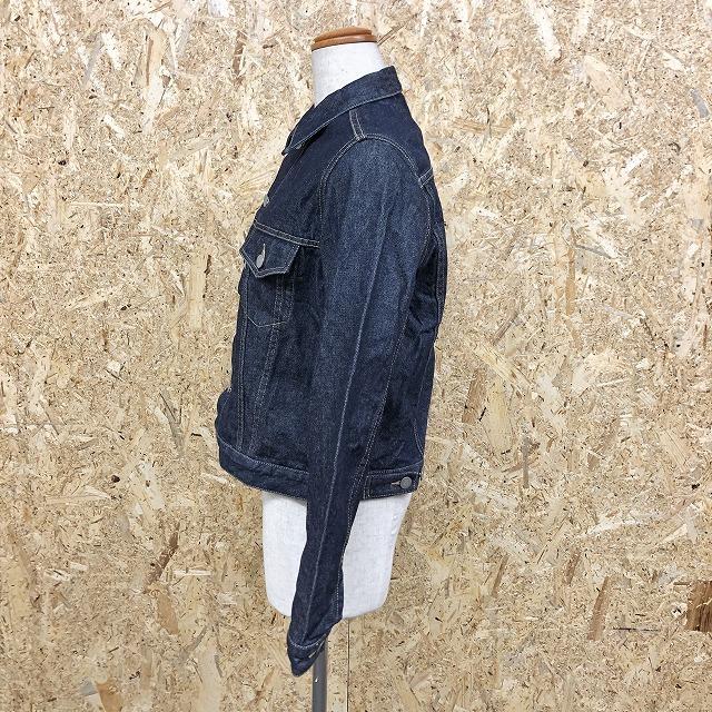 ユニクロ UNIQLO デニムジャケット トラッカージャケット 両胸ポケット ボタン留め 無地 長袖 ワーク 綿100% L ブルー 青 レディース | ユニクロ | 02