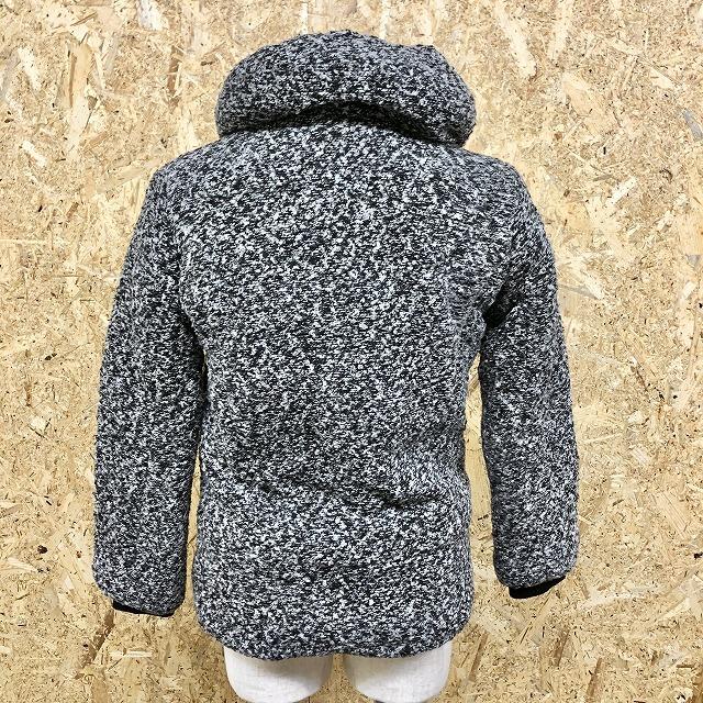 INGNI イング M レディース もこもこジャケット 裏地付き 襟に中綿入り 長袖 リブカフス ポリエステル100% メランジカラー(白×黒) | INGNI | 03