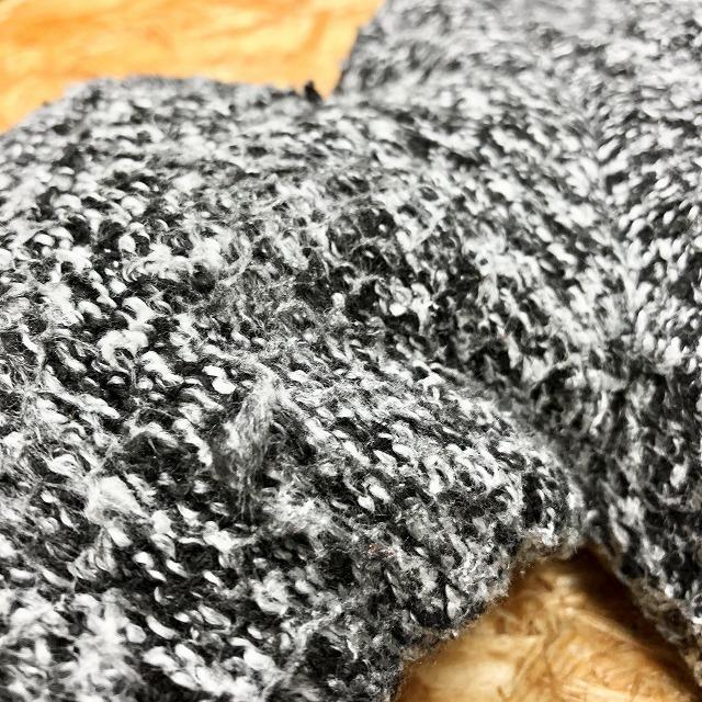 INGNI イング M レディース もこもこジャケット 裏地付き 襟に中綿入り 長袖 リブカフス ポリエステル100% メランジカラー(白×黒) | INGNI | 06