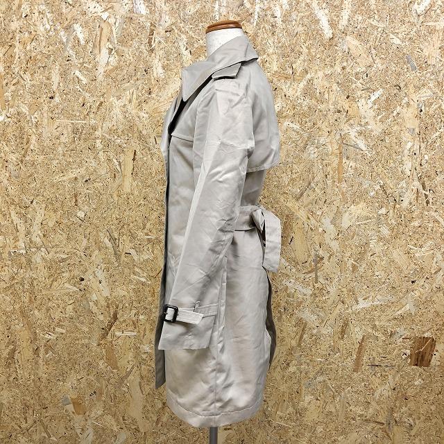 未使用✨イネド ベルテッドコート カシミヤ100% 女優襟 ダブル ベージュ M WEB限定》カシミヤ100%ミドル丈コート｜INED（イネド）｜フランドル