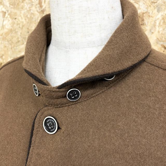 EMPORIOARMANI ダークブラウン コート ボタン留め メンズ エンポリオ