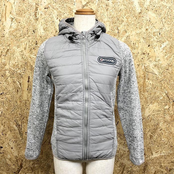 Outdoor Products アウトドアプロダクツ M レディース パーカー ジャケット 切り替えし生地に中綿入り ロゴ 長袖 ポリ100 ヘザーグレー Bl Undo Rowa ヤフー店 通販 Yahoo ショッピング