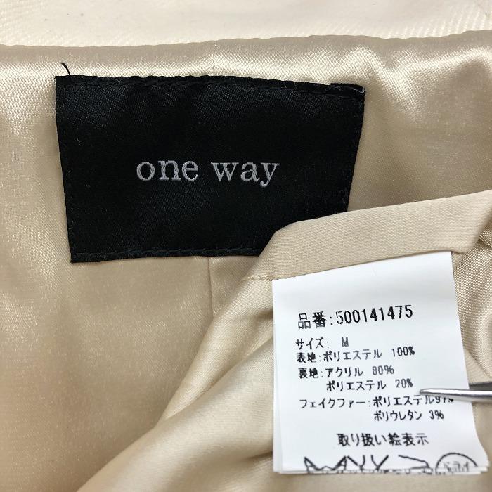 one way ワンウェイ コート 冬 Mサイズ ピンク ロング one way ワンウェイ M レディース コート パーカー 裏地付き