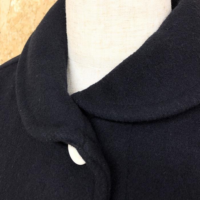 ニームス NIMES メルトンコート ハーフコート 裏地無し ボタン