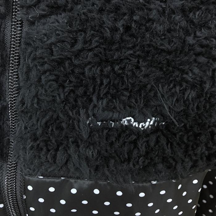 オーシャンパシフィック OCEAN PACIFIC ボアパーカー ドット柄 ハイネックフード ボア裏地 長袖 ポリ100% L ブラック×ホワイト レディース | Ocean Pacific | 01