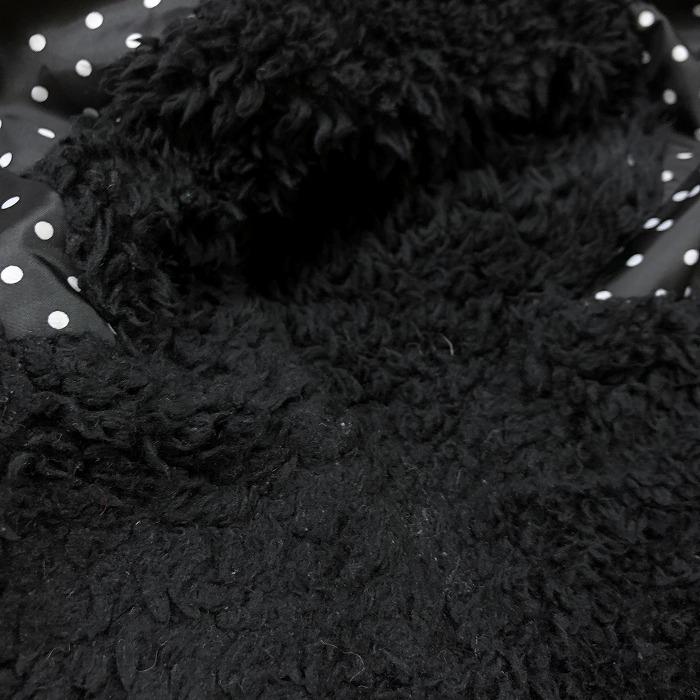 オーシャンパシフィック OCEAN PACIFIC ボアパーカー ドット柄 ハイネックフード ボア裏地 長袖 ポリ100% L ブラック×ホワイト レディース | Ocean Pacific | 06