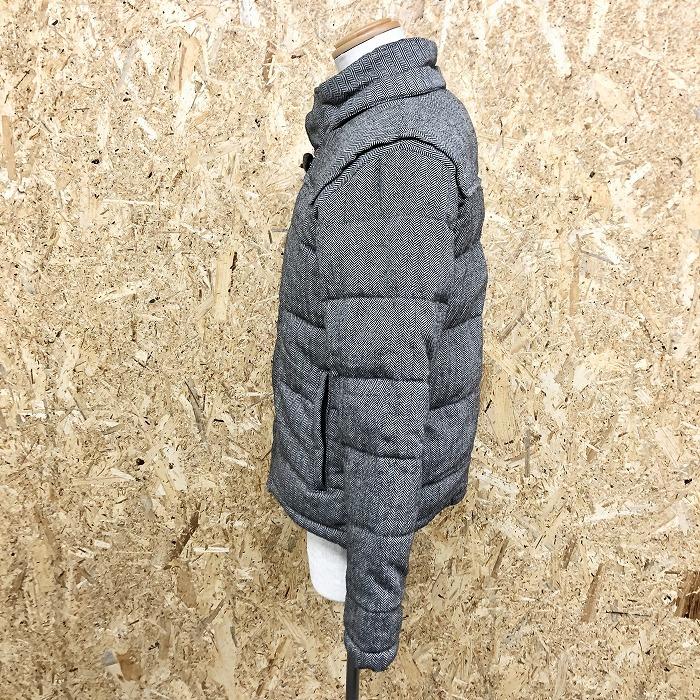 Tete Homme テットオム 6 メンズ 中綿ジャケット ヘリンボーンストライプ柄 ドットボタン ジップ留め ハイネック 長袖 ブラック ホワイト Bl Undo Rowa ヤフー店 通販 Yahoo ショッピング