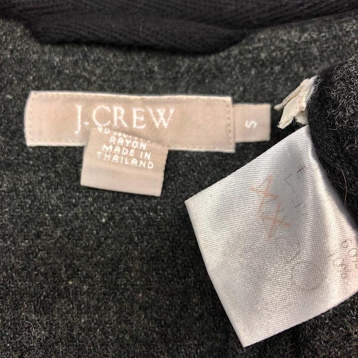 ジェイクルー J.CREW ダッフルコート パーカー 無地 トグルボタン×ジップ留め 長袖 ウール×レーヨン S チャコールグレー レディース｜undo-rowa｜07