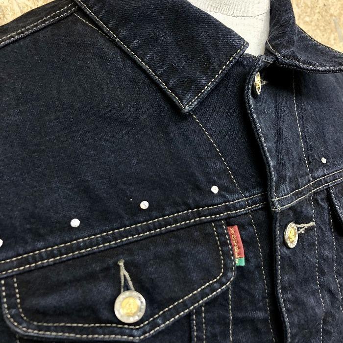 NOVELI デニムジャケット トラッカージャケット ラインストーン ボタン
