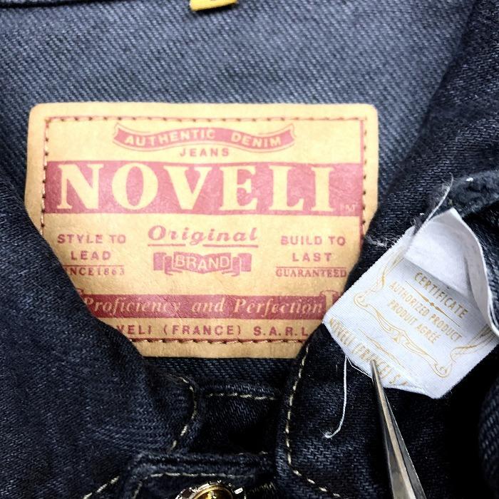 NOVELI デニムジャケット トラッカージャケット ラインストーン ボタン留め 長袖 綿100% L ダークネイビー 濃紺 メンズ(レディース？) |  | 04