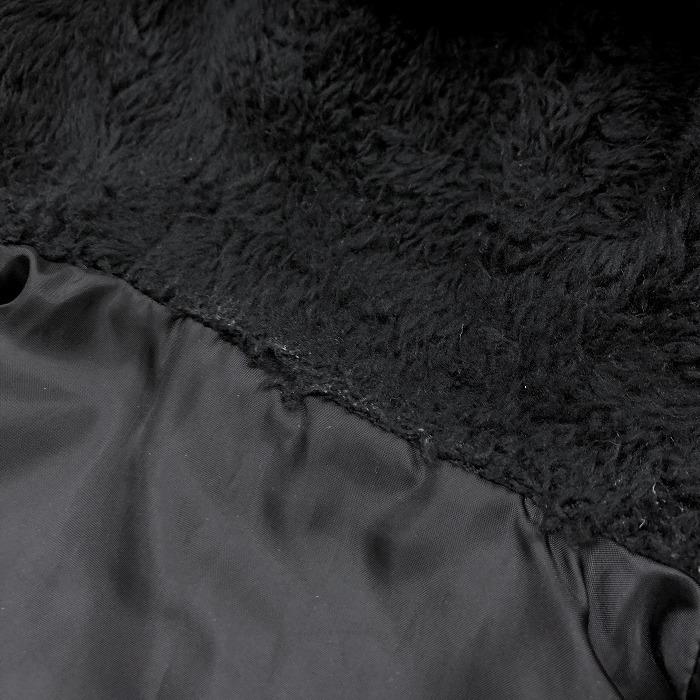 CONVERSE コンバース M レディース キルティングパーカー 中綿ジャケット ドット柄 フードにボア裏 長袖 ポリ100% ブラック×ホワイト | CONVERSE | 05