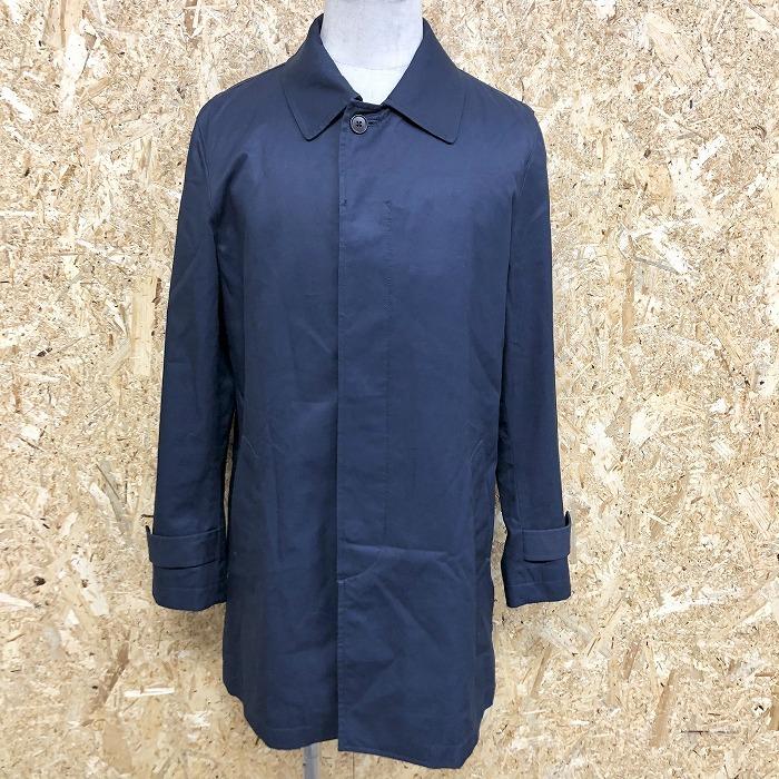 無印良品 Mujirushi ムジルシリョウヒン S メンズ ステンカラーコート 裏地付き フライフロント ボタン留め 無地 長袖 綿100 ネイビー 紺 Bl Undo Rowa ヤフー店 通販 Yahoo ショッピング