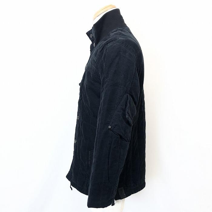 ジースターロゥ G-Star Raw 細畝コーデュロイジャケット ブルゾン 薄手の中綿 ボタン×ジップ 無地 長袖 綿100% ダークネイビー系 メンズ | G-STAR RAW | 02