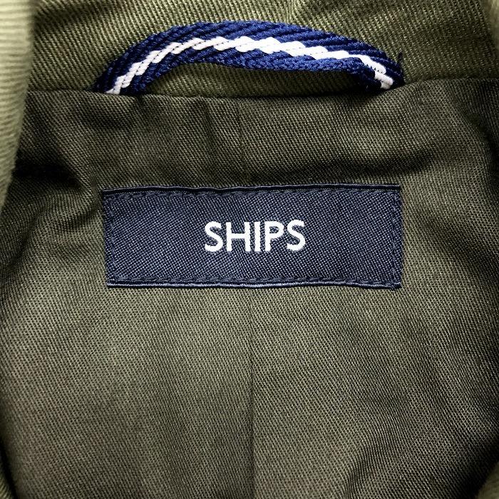 SHIPS シップス S メンズ 男性 ステンカラージャケット 無地 ボタン