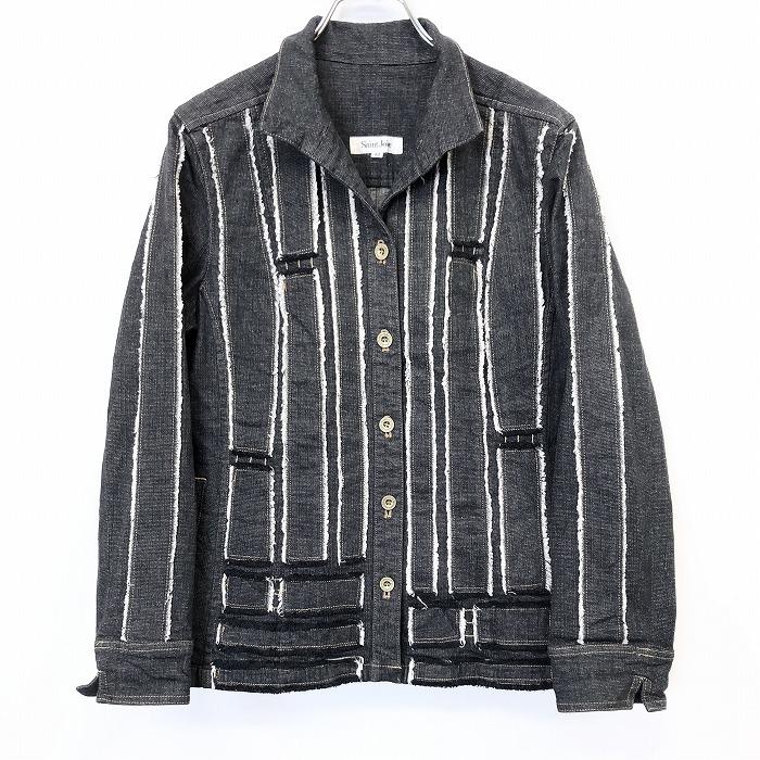 サンジョア Saint Joie オープンカラー デニムジャケット アウター