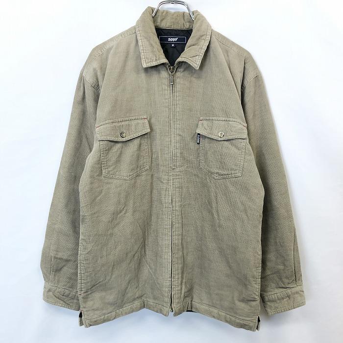 ZIPPO ジッポ 薄手の中綿 ステンカラー コーデュロイ ジップ