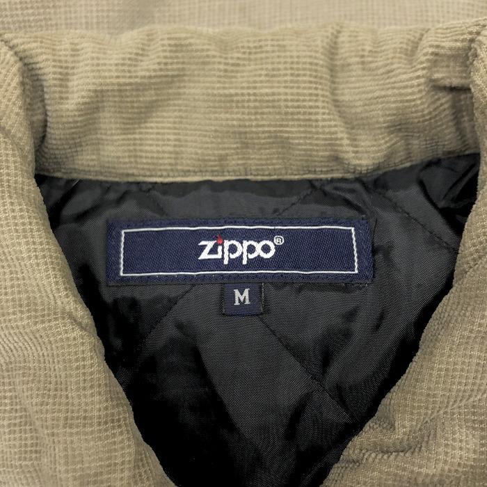 ZIPPO ジッポ 薄手の中綿 ステンカラー コーデュロイ ジップアップ