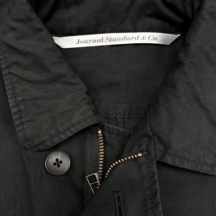 JOURNAL STANDARD ブラック ノーカラージャケット JOURNAL STANDARD｜ジャーナルスタンダードのノーカラー