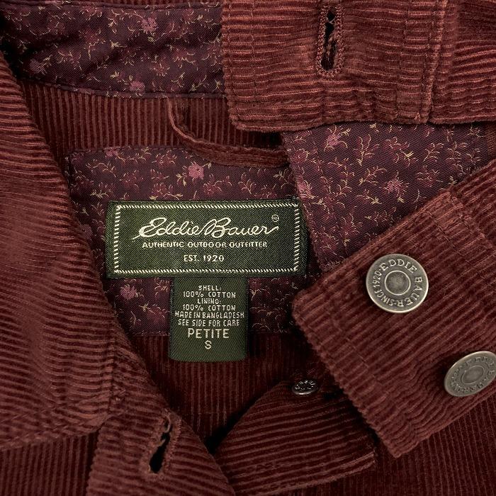 Eddie Bauer エディーバウアー コーデュロイ ジャケット ボタン Eddie Bauer エディーバウアー コーデュロイ ジャケット ボタン