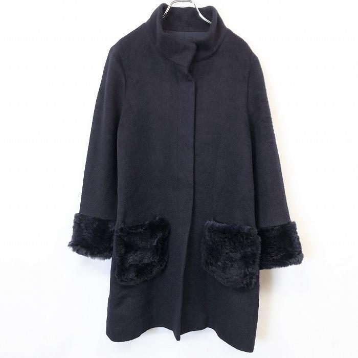 Gabardine K.T ギャバジンK.T 42 レディース 長毛 コート