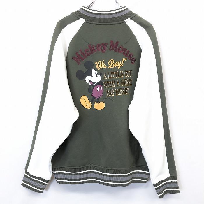 Disney ディズニー 3l メンズ レディース スウェット ジップアップ ブルゾン ジャケット カットソー 裏起毛 ミッキー ミニー 長袖 緑系 Bl Undo Rowa ヤフー店 通販 Yahoo ショッピング