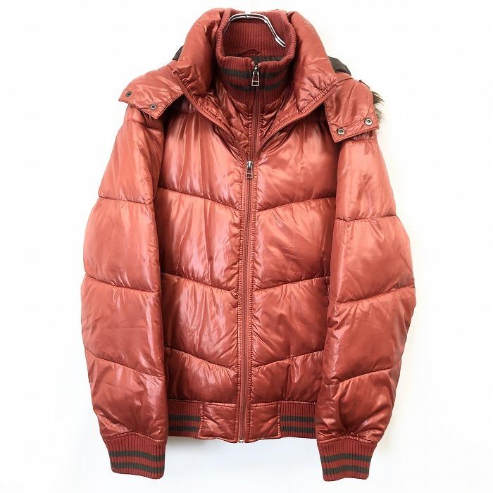 コンバース converse 中綿 ジップアップ ジャケット フードとファー脱着可 長袖 ポリ100% M オレンジブラウン テラコッタ系 メンズ 男性 | CONVERSE