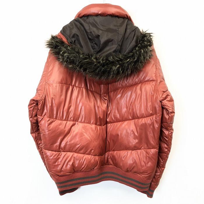 コンバース converse 中綿 ジップアップ ジャケット フードとファー脱着可 長袖 ポリ100% M オレンジブラウン テラコッタ系 メンズ 男性 | CONVERSE | 01