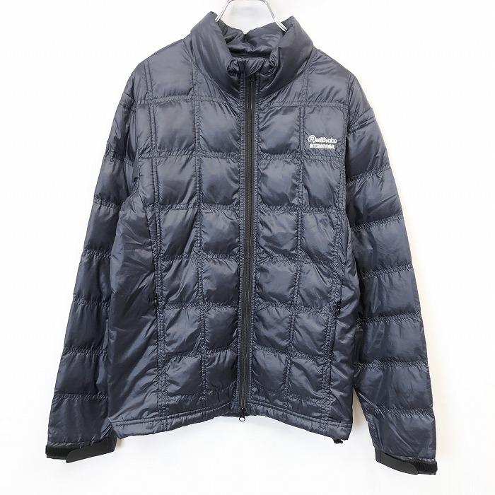 リアルビーボイス RealBvoice 薄手 中綿 ダブルジップ ブルゾン ジャケット メッシュポケット 長袖 ナイロン100% S ネイビー 紺 レディース | RealBvoice