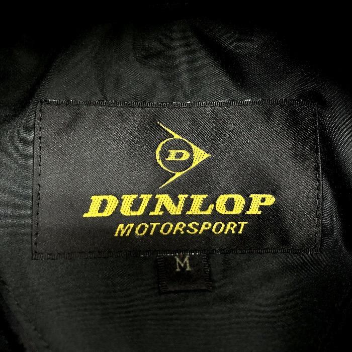 DUNLOP MOTOR SPORT 若干薄手 中綿 ジップアップ ジャケットブルゾン