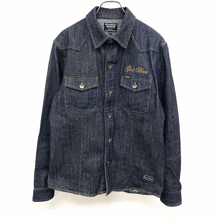 patou デニム トラッカー ジャケット 金ボタン 36 刺繍 Patou | 刺繍