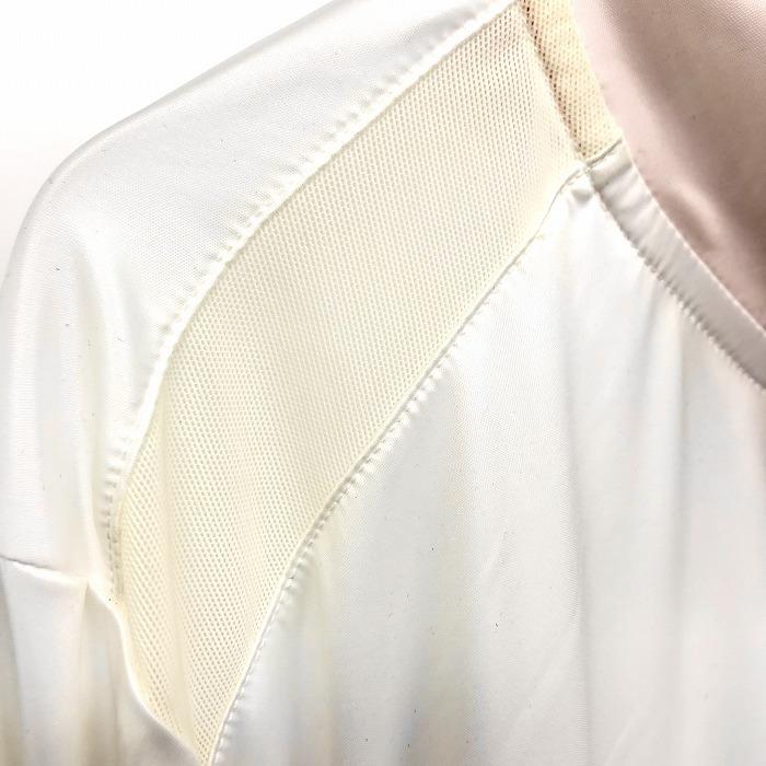 【新品/訳アリ】Kolwin 薄手 ゴルフ ブルゾン ジャケット 肩と肘にメッシュ 長袖 ポリ100% L オフホワイト×ピンク 白系 レディース 女性 |  | 01