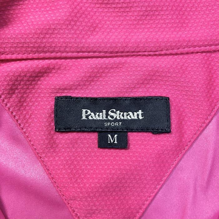ポールスチュアート Paul Stuart 薄手 プルオーバージャケット 裏地無し ハーフジップ 袖口と裾にゴム 長袖 ポリ100% M ピンク レディース｜undo-rowa｜03